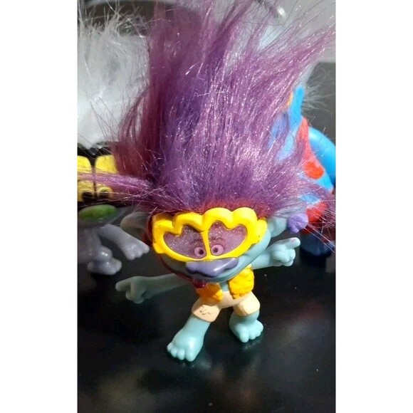 McDonalds Trolls World Tour Happy Meal Toys Lot Of 5 Figures 2020 - Picture 7 of 8